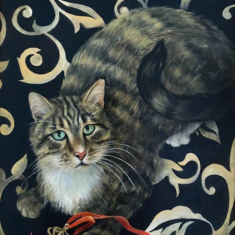 Cat with medal